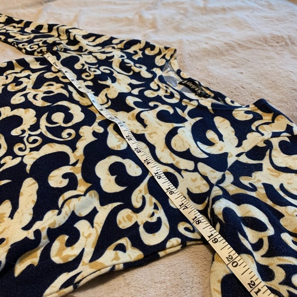 Allegra K Side Ruched Patterned Tunic Shirt - Picture 11 of 16